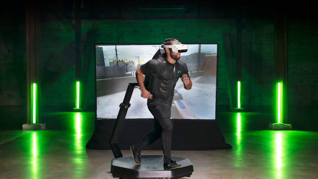 VR treadmills pair with VR equipment