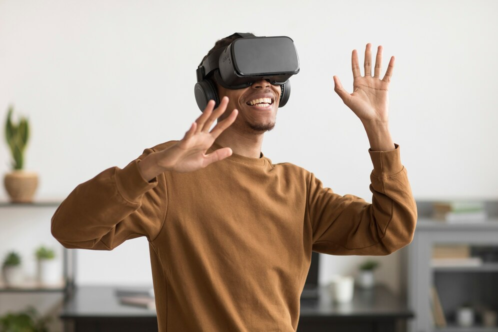 Man wearing a VR