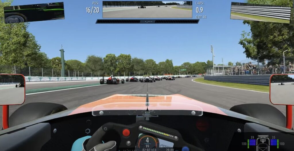 VR racing game