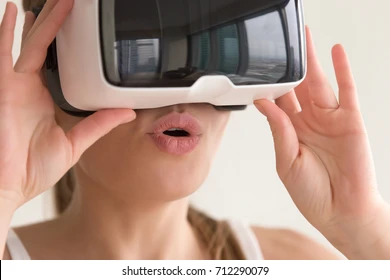 Woman wearing VR